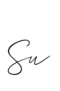 Also we have Su name is the best signature style. Create professional handwritten signature collection using Allison_Script autograph style. Su signature style 2 images and pictures png