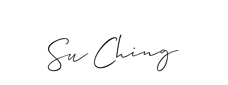 Best and Professional Signature Style for Su Ching. Allison_Script Best Signature Style Collection. Su Ching signature style 2 images and pictures png