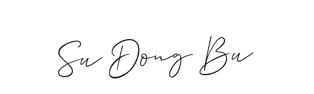 if you are searching for the best signature style for your name Su Dong Bu. so please give up your signature search. here we have designed multiple signature styles  using Allison_Script. Su Dong Bu signature style 2 images and pictures png