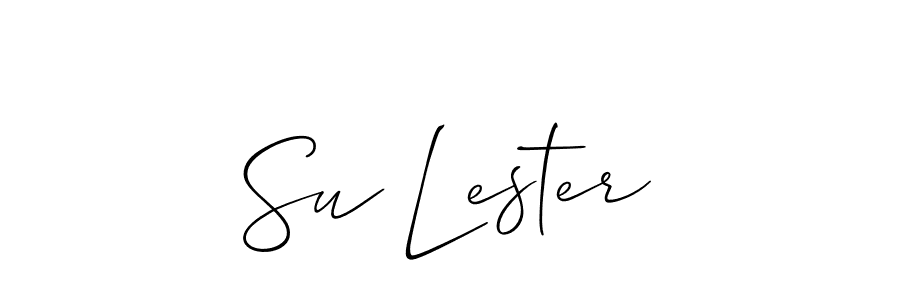 How to make Su Lester signature? Allison_Script is a professional autograph style. Create handwritten signature for Su Lester name. Su Lester signature style 2 images and pictures png