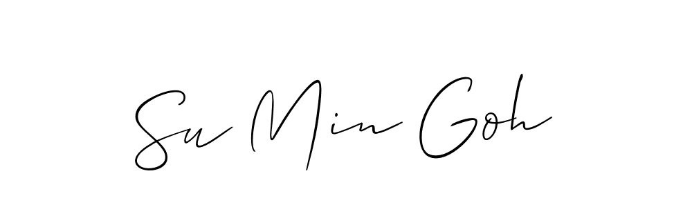 Make a beautiful signature design for name Su Min Goh. With this signature (Allison_Script) style, you can create a handwritten signature for free. Su Min Goh signature style 2 images and pictures png