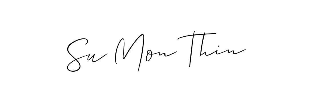 Design your own signature with our free online signature maker. With this signature software, you can create a handwritten (Allison_Script) signature for name Su Mon Thin. Su Mon Thin signature style 2 images and pictures png