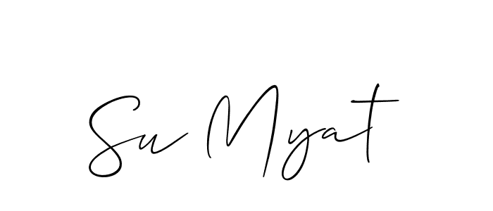 if you are searching for the best signature style for your name Su Myat. so please give up your signature search. here we have designed multiple signature styles  using Allison_Script. Su Myat signature style 2 images and pictures png