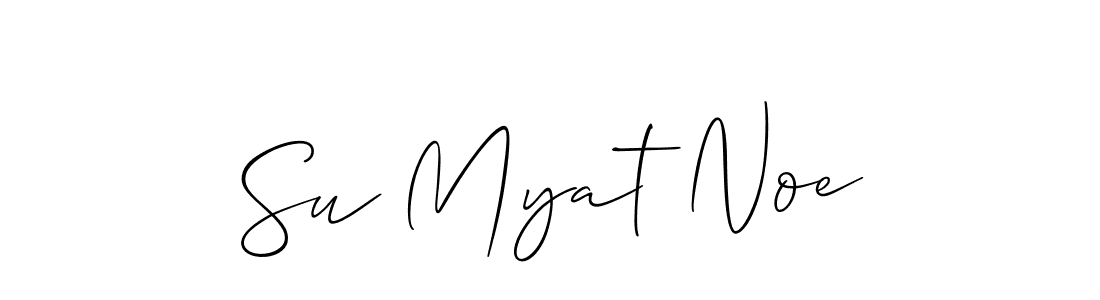 Also we have Su Myat Noe name is the best signature style. Create professional handwritten signature collection using Allison_Script autograph style. Su Myat Noe signature style 2 images and pictures png
