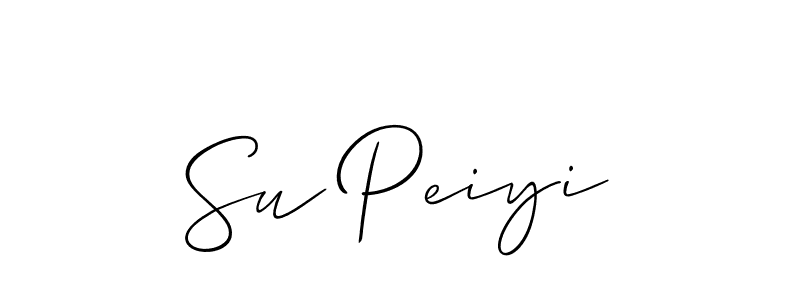 Also we have Su Peiyi name is the best signature style. Create professional handwritten signature collection using Allison_Script autograph style. Su Peiyi signature style 2 images and pictures png