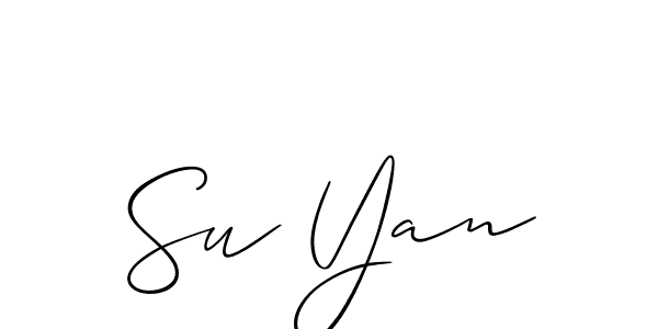 if you are searching for the best signature style for your name Su Yan. so please give up your signature search. here we have designed multiple signature styles  using Allison_Script. Su Yan signature style 2 images and pictures png
