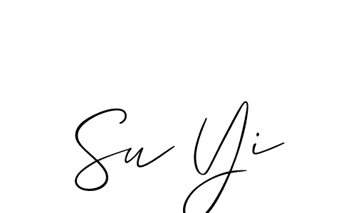 How to make Su Yi name signature. Use Allison_Script style for creating short signs online. This is the latest handwritten sign. Su Yi signature style 2 images and pictures png