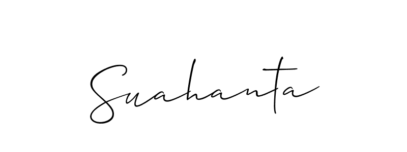 Best and Professional Signature Style for Suahanta. Allison_Script Best Signature Style Collection. Suahanta signature style 2 images and pictures png