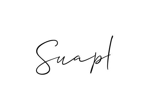 You should practise on your own different ways (Allison_Script) to write your name (Suapl) in signature. don't let someone else do it for you. Suapl signature style 2 images and pictures png