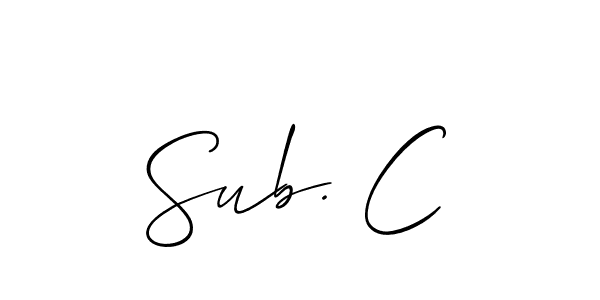 Here are the top 10 professional signature styles for the name Sub. C. These are the best autograph styles you can use for your name. Sub. C signature style 2 images and pictures png