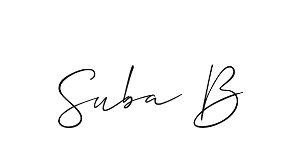 Check out images of Autograph of Suba B name. Actor Suba B Signature Style. Allison_Script is a professional sign style online. Suba B signature style 2 images and pictures png