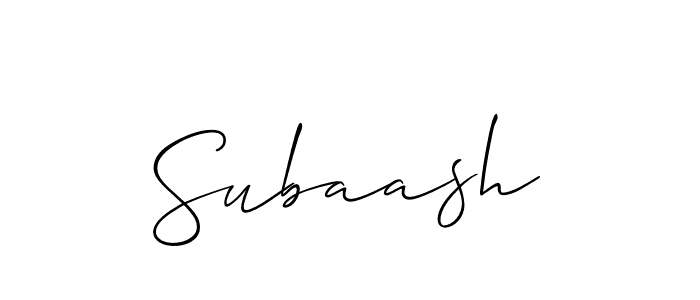 if you are searching for the best signature style for your name Subaash. so please give up your signature search. here we have designed multiple signature styles  using Allison_Script. Subaash signature style 2 images and pictures png