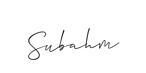 Make a beautiful signature design for name Subahm. Use this online signature maker to create a handwritten signature for free. Subahm signature style 2 images and pictures png