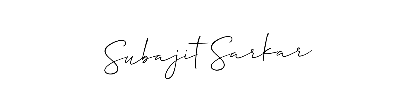 How to Draw Subajit Sarkar signature style? Allison_Script is a latest design signature styles for name Subajit Sarkar. Subajit Sarkar signature style 2 images and pictures png