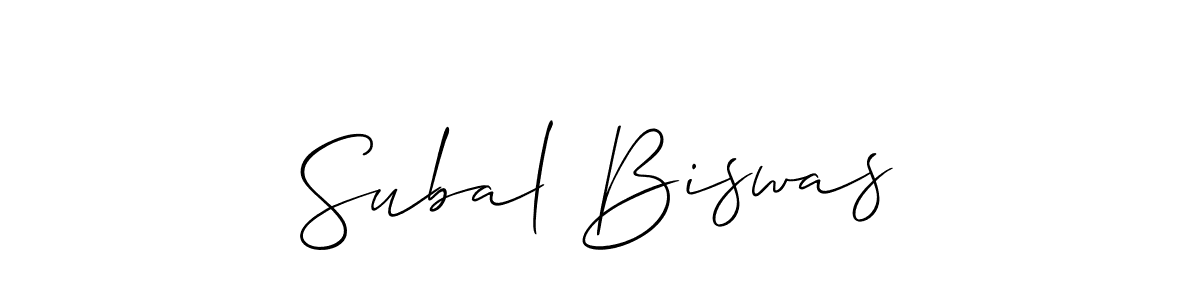 Best and Professional Signature Style for Subal Biswas. Allison_Script Best Signature Style Collection. Subal Biswas signature style 2 images and pictures png