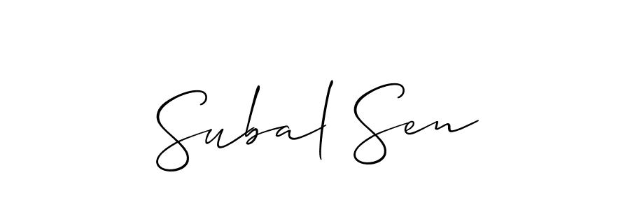 Check out images of Autograph of Subal Sen name. Actor Subal Sen Signature Style. Allison_Script is a professional sign style online. Subal Sen signature style 2 images and pictures png