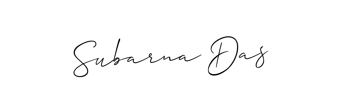 How to make Subarna Das signature? Allison_Script is a professional autograph style. Create handwritten signature for Subarna Das name. Subarna Das signature style 2 images and pictures png