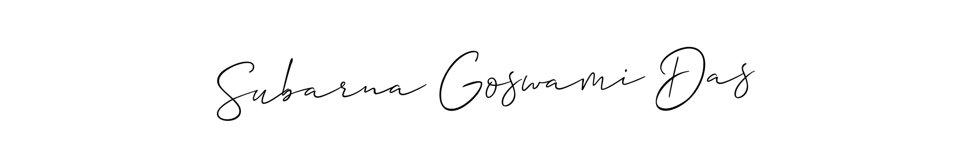How to Draw Subarna Goswami Das signature style? Allison_Script is a latest design signature styles for name Subarna Goswami Das. Subarna Goswami Das signature style 2 images and pictures png