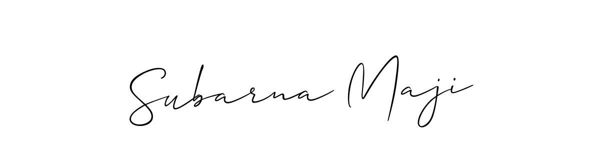 How to make Subarna Maji signature? Allison_Script is a professional autograph style. Create handwritten signature for Subarna Maji name. Subarna Maji signature style 2 images and pictures png