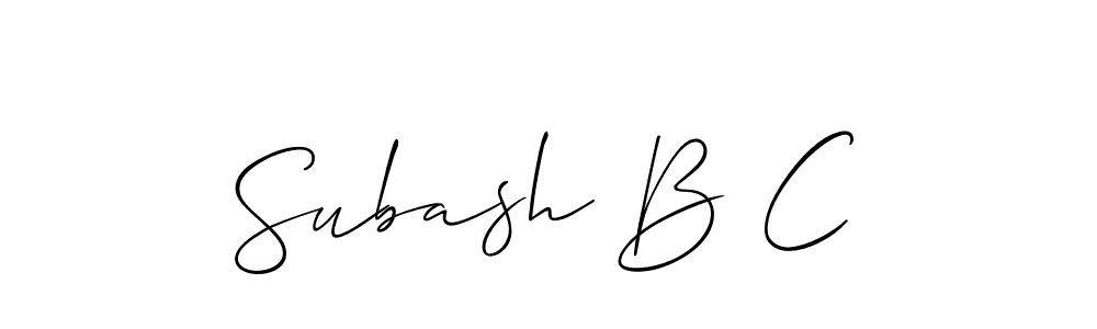 Check out images of Autograph of Subash B C name. Actor Subash B C Signature Style. Allison_Script is a professional sign style online. Subash B C signature style 2 images and pictures png