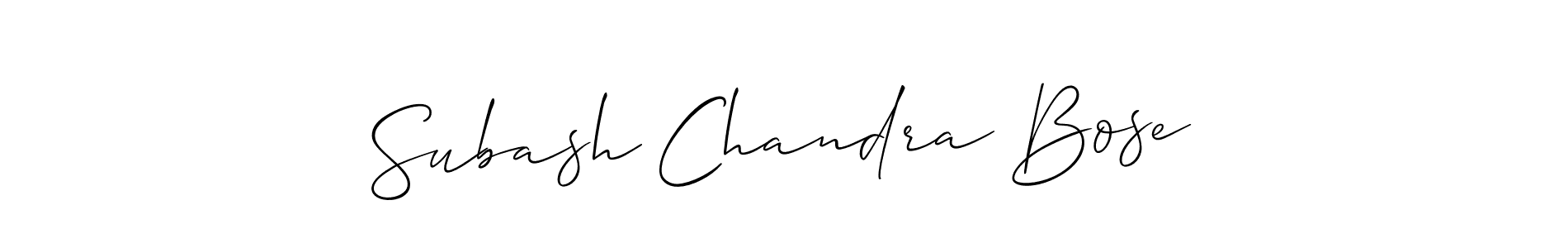 How to Draw Subash Chandra Bose signature style? Allison_Script is a latest design signature styles for name Subash Chandra Bose. Subash Chandra Bose signature style 2 images and pictures png