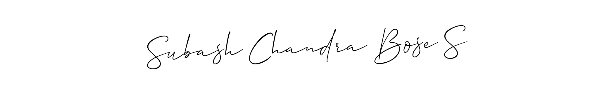 Also we have Subash Chandra Bose S name is the best signature style. Create professional handwritten signature collection using Allison_Script autograph style. Subash Chandra Bose S signature style 2 images and pictures png