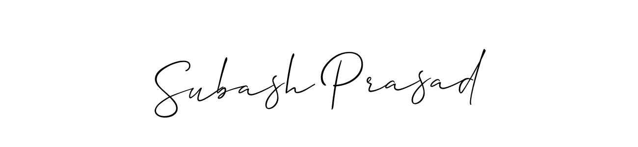 if you are searching for the best signature style for your name Subash Prasad. so please give up your signature search. here we have designed multiple signature styles  using Allison_Script. Subash Prasad signature style 2 images and pictures png