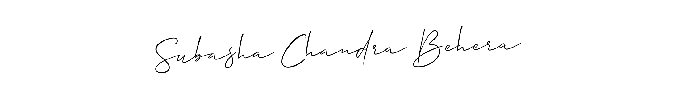 Also we have Subasha Chandra Behera name is the best signature style. Create professional handwritten signature collection using Allison_Script autograph style. Subasha Chandra Behera signature style 2 images and pictures png