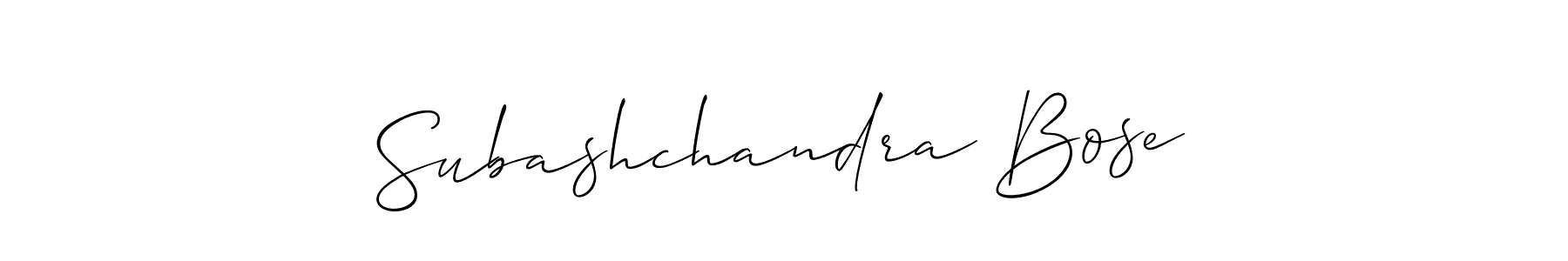 Also You can easily find your signature by using the search form. We will create Subashchandra Bose name handwritten signature images for you free of cost using Allison_Script sign style. Subashchandra Bose signature style 2 images and pictures png