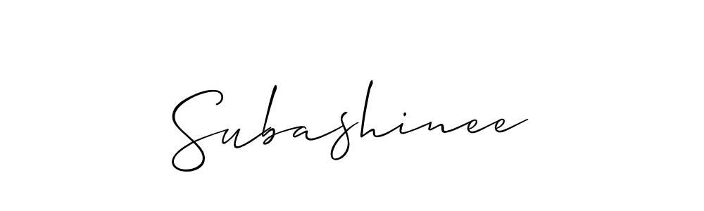 Make a beautiful signature design for name Subashinee. Use this online signature maker to create a handwritten signature for free. Subashinee signature style 2 images and pictures png