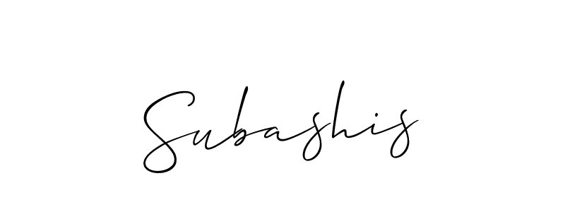 Also You can easily find your signature by using the search form. We will create Subashis name handwritten signature images for you free of cost using Allison_Script sign style. Subashis signature style 2 images and pictures png