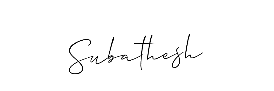 Best and Professional Signature Style for Subathesh. Allison_Script Best Signature Style Collection. Subathesh signature style 2 images and pictures png