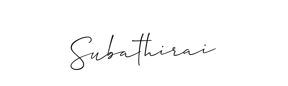 Make a beautiful signature design for name Subathirai. Use this online signature maker to create a handwritten signature for free. Subathirai signature style 2 images and pictures png