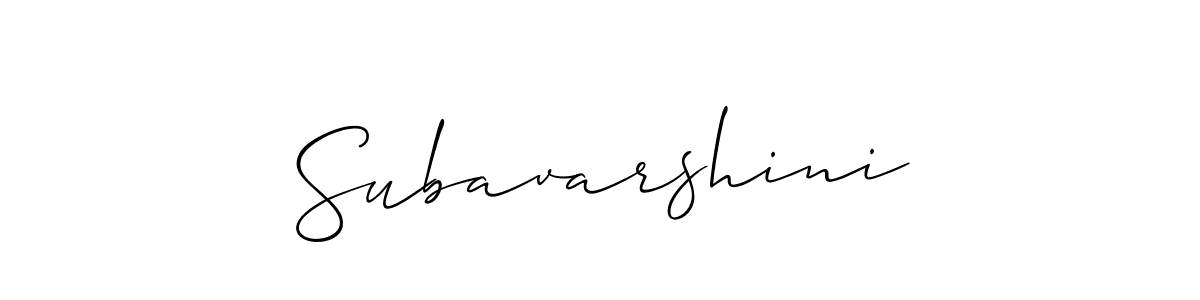 Subavarshini stylish signature style. Best Handwritten Sign (Allison_Script) for my name. Handwritten Signature Collection Ideas for my name Subavarshini. Subavarshini signature style 2 images and pictures png