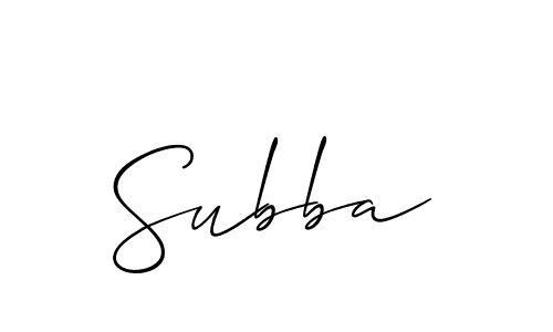 if you are searching for the best signature style for your name Subba. so please give up your signature search. here we have designed multiple signature styles  using Allison_Script. Subba signature style 2 images and pictures png