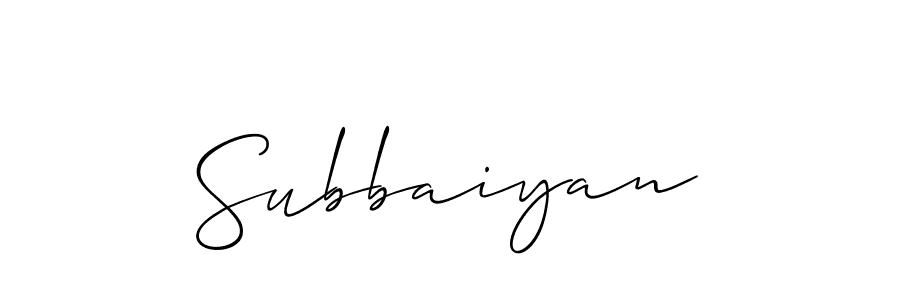 Best and Professional Signature Style for Subbaiyan. Allison_Script Best Signature Style Collection. Subbaiyan signature style 2 images and pictures png