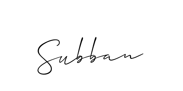 Create a beautiful signature design for name Subban. With this signature (Allison_Script) fonts, you can make a handwritten signature for free. Subban signature style 2 images and pictures png