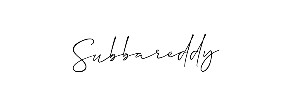The best way (Allison_Script) to make a short signature is to pick only two or three words in your name. The name Subbareddy include a total of six letters. For converting this name. Subbareddy signature style 2 images and pictures png