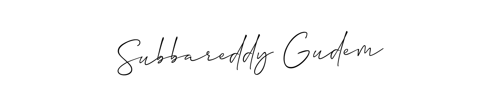 You can use this online signature creator to create a handwritten signature for the name Subbareddy Gudem. This is the best online autograph maker. Subbareddy Gudem signature style 2 images and pictures png