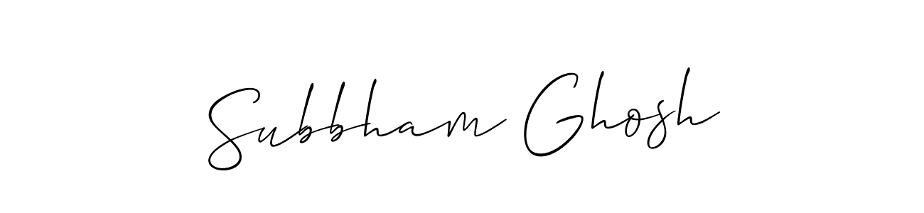 if you are searching for the best signature style for your name Subbham Ghosh. so please give up your signature search. here we have designed multiple signature styles  using Allison_Script. Subbham Ghosh signature style 2 images and pictures png