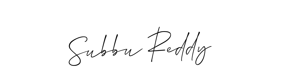 How to make Subbu Reddy signature? Allison_Script is a professional autograph style. Create handwritten signature for Subbu Reddy name. Subbu Reddy signature style 2 images and pictures png
