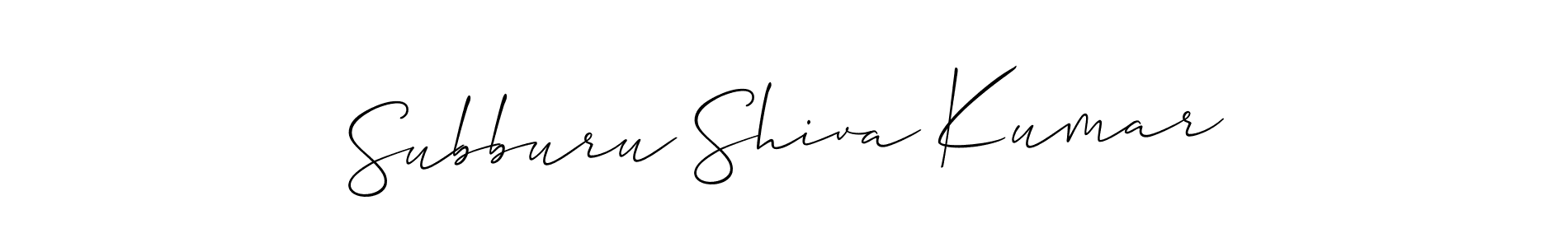if you are searching for the best signature style for your name Subburu Shiva Kumar. so please give up your signature search. here we have designed multiple signature styles  using Allison_Script. Subburu Shiva Kumar signature style 2 images and pictures png