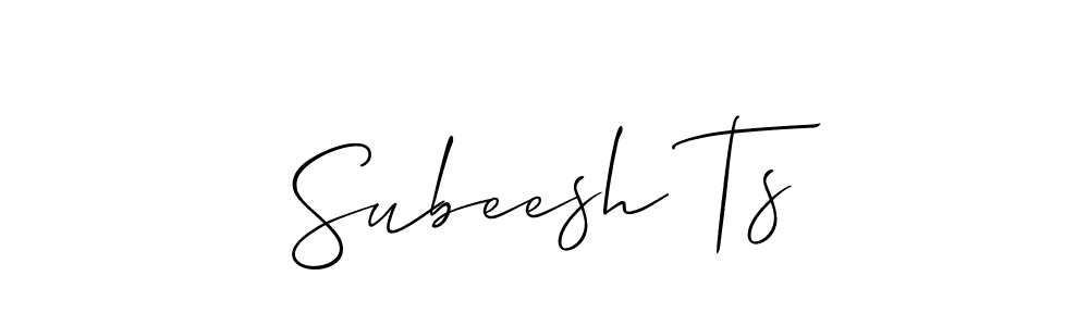 Once you've used our free online signature maker to create your best signature Allison_Script style, it's time to enjoy all of the benefits that Subeesh Ts name signing documents. Subeesh Ts signature style 2 images and pictures png