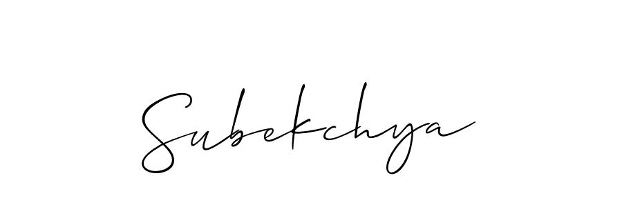 It looks lik you need a new signature style for name Subekchya. Design unique handwritten (Allison_Script) signature with our free signature maker in just a few clicks. Subekchya signature style 2 images and pictures png