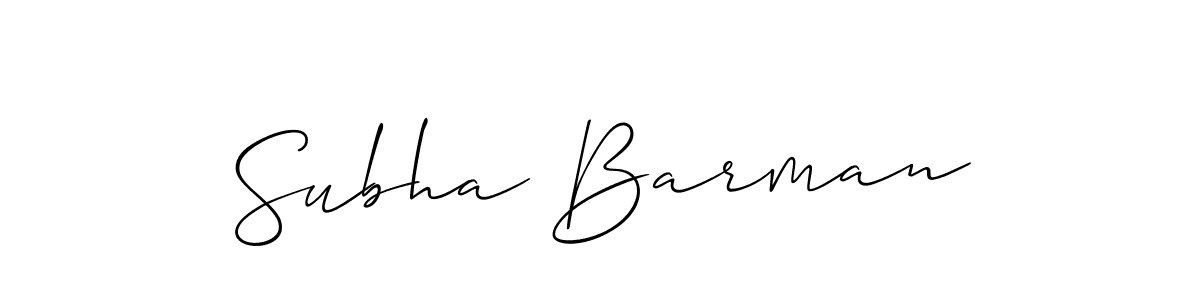 Best and Professional Signature Style for Subha Barman. Allison_Script Best Signature Style Collection. Subha Barman signature style 2 images and pictures png