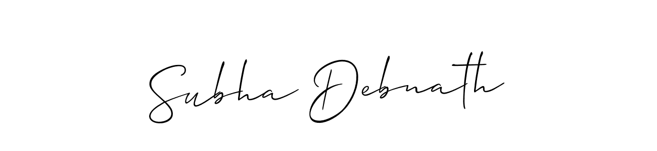 Also You can easily find your signature by using the search form. We will create Subha Debnath name handwritten signature images for you free of cost using Allison_Script sign style. Subha Debnath signature style 2 images and pictures png