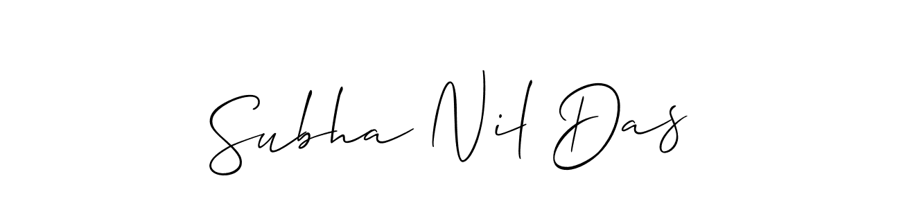How to Draw Subha Nil Das signature style? Allison_Script is a latest design signature styles for name Subha Nil Das. Subha Nil Das signature style 2 images and pictures png