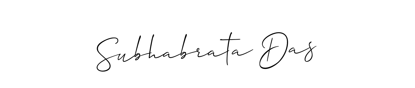 The best way (Allison_Script) to make a short signature is to pick only two or three words in your name. The name Subhabrata Das include a total of six letters. For converting this name. Subhabrata Das signature style 2 images and pictures png