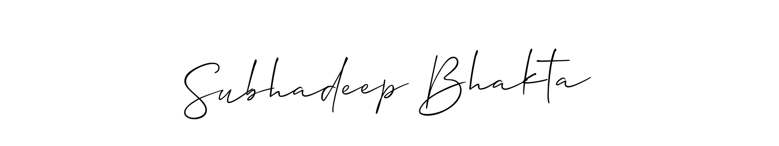 if you are searching for the best signature style for your name Subhadeep Bhakta. so please give up your signature search. here we have designed multiple signature styles  using Allison_Script. Subhadeep Bhakta signature style 2 images and pictures png