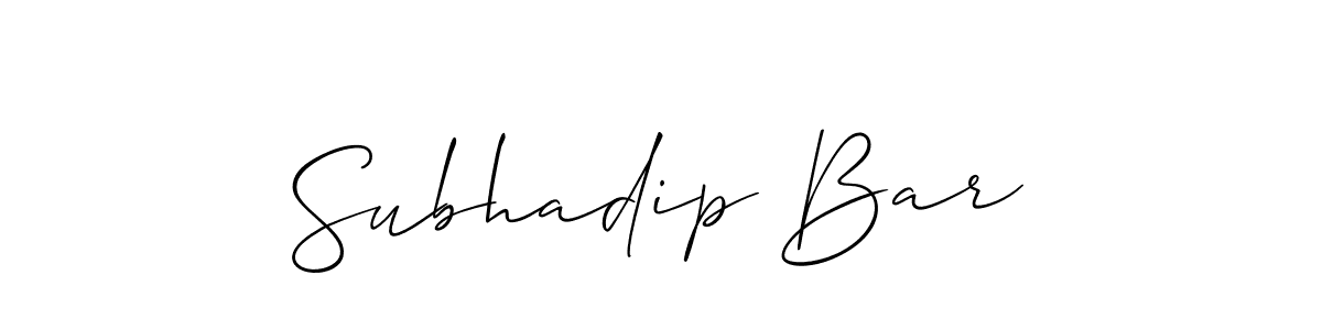 You can use this online signature creator to create a handwritten signature for the name Subhadip Bar. This is the best online autograph maker. Subhadip Bar signature style 2 images and pictures png